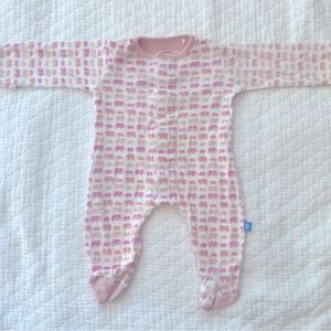 Simply Magnetic Me Pink Elephant 0-3M Footie